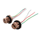 2pcs 7443 LED Light Bulb Wiring Harness Sockets for Brake Turn Signal Light