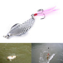 Sliver Metal Sequins Fishing Lure Spoon Lure  Hard Bait Hook FishingTackle 3C