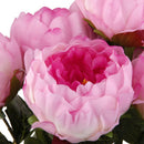 Artificial Peony Silk Flower Bush Bouquet Wedding Party Decor Rose Red