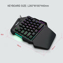One-Handed 35 Keys Wired Game Keyboard + Mouse Gift For PC Gaming, Durable,