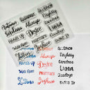 DIY Transparent Silicone Seal Common Phrase Stamp Kid Handicraft Learn Toys