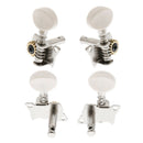 Finest 4Pcs 2L2R Opened Tuning Pegs Machine Heads for Ukulele Hawaii Guitar