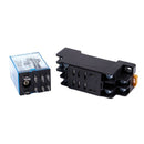 5X(12V DC Coil Power Relay DPDT LY2NJ HH62P-L JQX-13F 10A With PTF08A Sock G1C8)