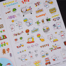 6Sheet Lovely Pig Transparent Calendar Diary Book Stickers Scrapbook Decor BX