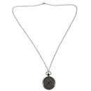 Hollow Spider Web Pocket Watch Retro Quartz Large Black Necklace Pendant Me