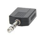Stereo 6.35mm 1/4" 1 Male Plug to 2Mono Female Jack Audio Splitter Adapter K1B