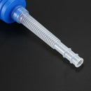 Aquarium Water Change Clean Gravel Siphon Pump Vacuum Pipe, Clear/Blue