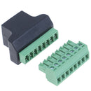 RJ45 to Screw Terminal Adaptor RJ45 Female to 8 Pin connector  for CCTV D3C