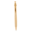 Handmade Brass Ballpoint Gel Ink Pen, Carefully Polished, 9.7cm Press Refill