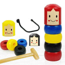 Immortal Daruma Small Wooden Man Stubborn Unbreakable Wood Game Magic S8T2