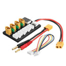 4CH Parallel Charging Board XT60 Banana Plug Connector for ISDT D2 Q6 SC-60