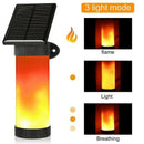 102 LED Solar Light Waterproof 3 Mode Solor Power Fire Flame Wall Light Fli O5W3