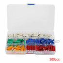 200pcs Ceramic Continental Fuses Torpedo Bullet Fuse Classic Car Fuse Kit