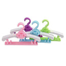 20pcs Kids Hangers Retractable Portable Plastic for Baby Trouser Skirt