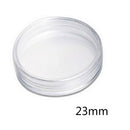 23mm 10pcs Applied Clear Round Cases Coin Storage Capsules Holder Plastic  Z