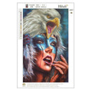 Eagle Beauty DIY Round Diamond Painting Embroidery Kits Cross Stitch Mosaic
