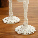 2Pcs/Set Wedding Glasses Personalized Champagne Flutes Crystalline Party Gi