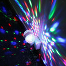 1pc E27 6W Double-Headed LED Ball Stage RGB Light Bulb Rotating Lamp Party Disco