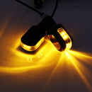 7/8" Motorcycle Handle Bar End Handlebar 6 Amber LED Turn Signal Indicator Light