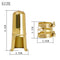 Brass Sax Saxophone Mouthpiece Cap Cover with Ligature Clamp for Tenor