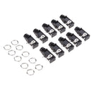 10Pieces 1/4" 6.35mm 3Pins Stereo Audio Microphone Female Socket Jack