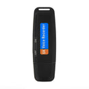 SK001 Portable U Disk TF Card USB Digital Audio Voice Recorder Pen (Black)