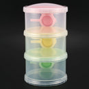Metering box of powdered milk with 3 compartments for baby child