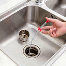 Kitchen Hand Sink Cleaning Hook Sewer Spring Pipe Hair Removal Dredging Kit-Bath