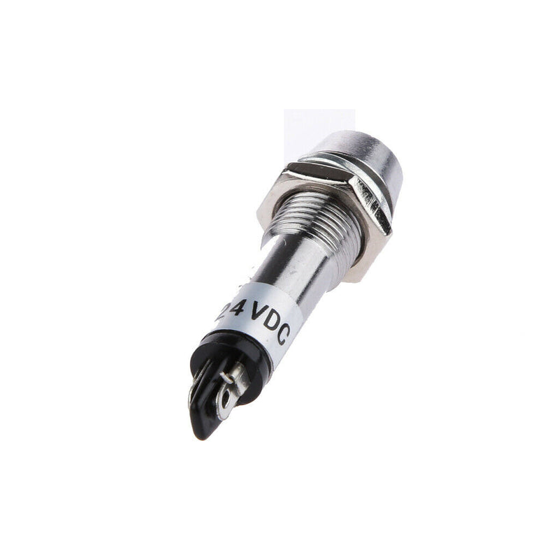 10 Pcs 24V DC 8mm Power Indicator Signal Light XD8-1 Led Light Bulb Red