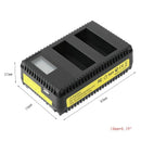 Display LCD Dual Slot Charger For Nikon EN-EL14/EN-EL14a/P7800/P7700 Cameras