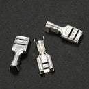 75Pcs 6.3mm Female Spade Crimp Terminal Connector Insulating Cover Q4X7