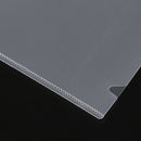 40PCS L-Type Plastic Folder - 18C Transparent Clear Document Folder for A4  W4K2