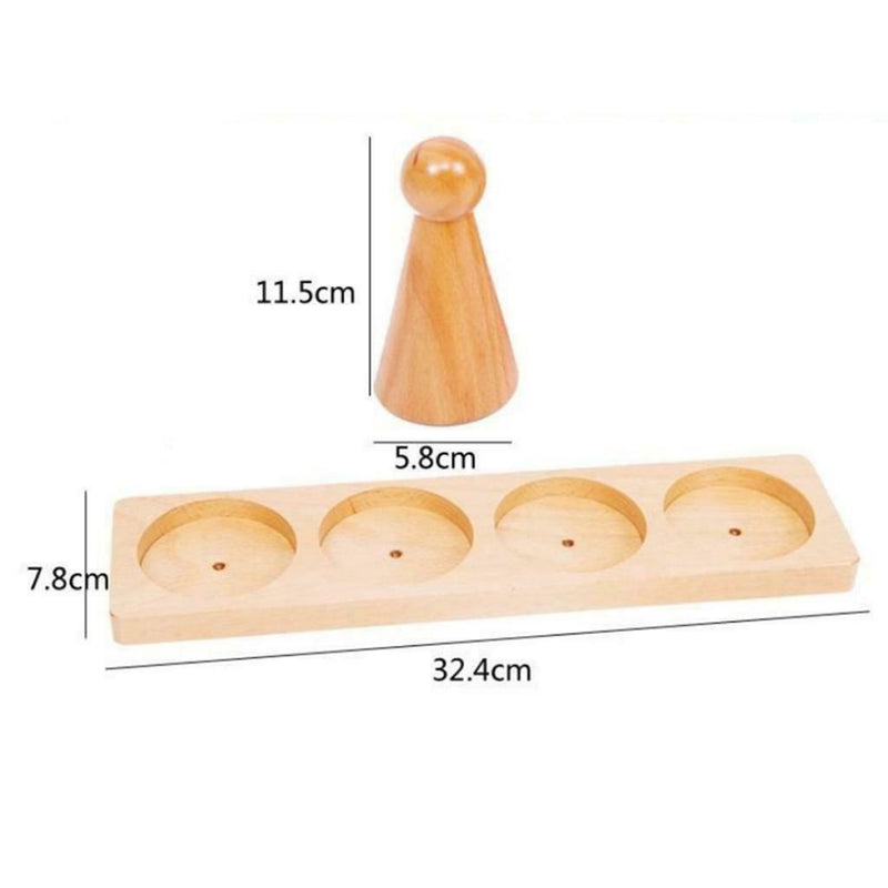 Kids Montessori Eduactioanl Toys Wooden Math Learning Fraction Xmas Gift