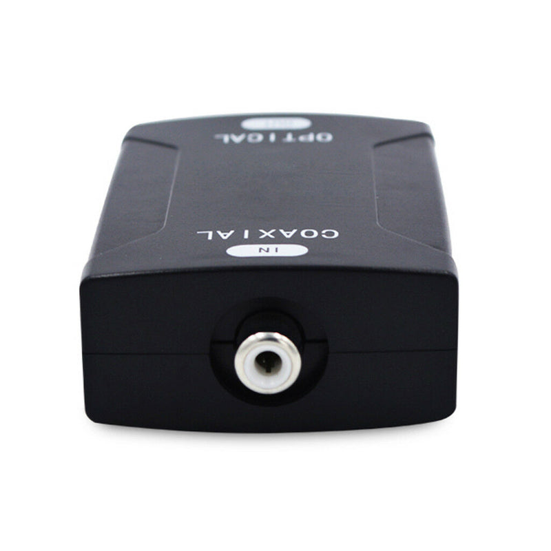 Coax Coaxial RCA To Optical Toslink Spdif Digital Audio Converter Adapter
