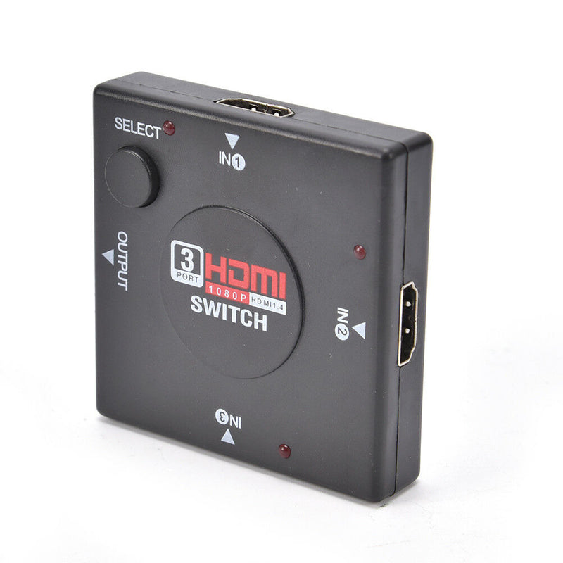 Hdmi 3 Port Switch AUTO Switcher Splitter Selector HUB Box Cable HDTV 1083C