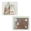 316 Stainless Steel Square Pad Eye 8mm Ring Sail Shade Plate Boat Rigging M8