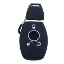 Silicone Cover Skin Jacket for MERCEDES BENZ Smart Key Black
