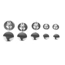 200x Leather Rivets Single Cap Rivets Metal Studs For