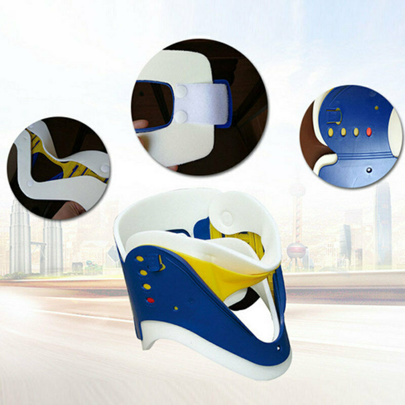Adjustable Medical Therapy Neck Collar Cervical Traction Support Brace Too RZA