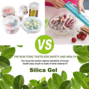 Silicone Stretch Lids And Bowl Covers,The Perfect Combination,Reusable, Dur M6U5
