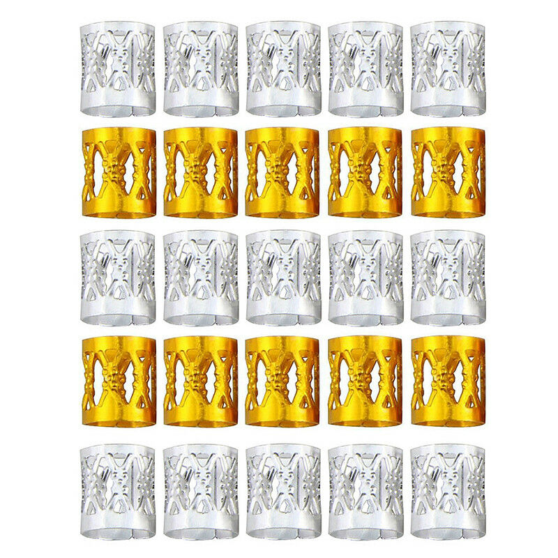 100pcs/Set Hair Braid Dreadlock Beads Braiding Hair Extension Accessorie â„–#