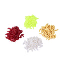 100PCS 2.2cm Maggot Grub Soft Lure Baits Worms Glow Shrimps Fishing LuresSR BX
