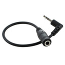 Headset Adapter 3.5mm to 2.5mm Audio Adapter and Converter (Black) - 2.5MM