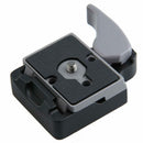 Black Camera 323 Quick Release Adapter with Manfrotto 200PL-14 Compat Plate