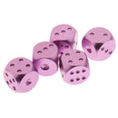 5x Alloy Metal Dices Set w/ Box for Dungeons &Dragons TRPG Table Game Purple