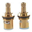 1/2" Ceramic Tap Cartridges Disc Quarter Turn Valves Replacement Hot Cold S I4C2