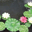 Pack Of 9 Artificial Floating Foam Lotus Leaves Water Lily Pads Ornaments G M3E4