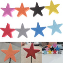 1Pc Colorful five-pointed star car antenna pen topper aerial EVA ball decor- Kw