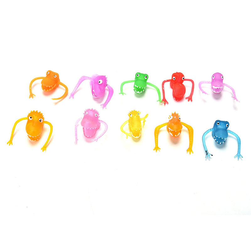 10Pcs/Set Finger Puppets Plastic Dinosaur Finger Toys Mini Gashapon Kids Toys Z
