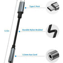 USB Type C to 3.5mm AUX Headphone Adapter For S8 S8+ S9 S9+ Note 10 10+ Pixel H7